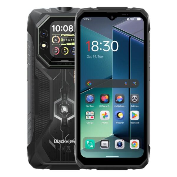 Blackview ROCK 1 Smartphone Rezistent, 8GB+256GB, 6.56 inch Android 16 MT6769V/CB Helio G81 Octa Core, Rețea: 4G, OTG, NFC (Negru)