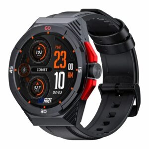 LOKMAT COMET2 PRO Smart Watch1.46-Inch 5ATM Rezistent la Apă Bluetooth Call, Culoare: Piele Neagră
