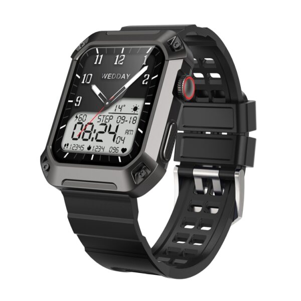 Rogbid Tank S2 Smart Watch 1.83 inch Ecran IPS, Suportă Apel Bluetooth / Tensiunea Arterială / Monitorizarea Somnului(Negru)