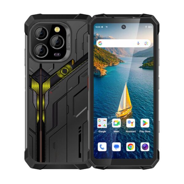 UNIWA F917 Smartphone Rezistent, Cameră cu Infraroșu, 8GB+128GB, 6.79 inch Android 14 MediaTek MT6769 Helio G85 Octa Core, Rețea: 4G, NFC (Negru)