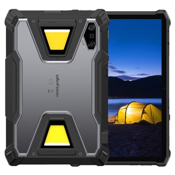 Ulefone Armor Pad 5 Pro Tabletă Rezistentă, 12GB+512GB, 11 inch Android 15 MediaTek Dimensity 7400X Octa Core Rețea 5G (Negru)